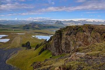 Landschap bij Dyrholaey, IJsland van Thomas Marx