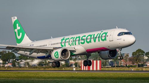 Landende Transavia Airbus A321neo.