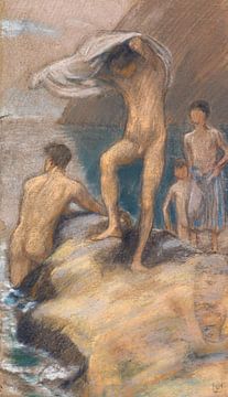 Bathing boys, Ludwig von Hofmann