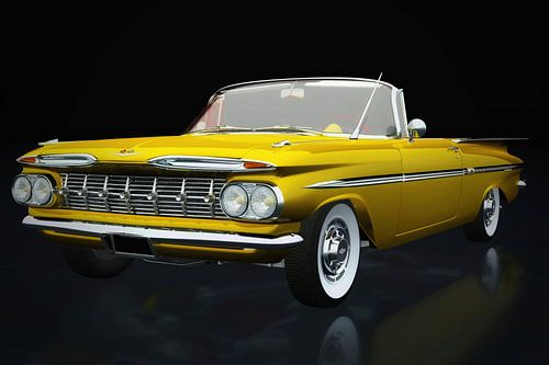 Chevrolet Impala uit de jaren '50 driekwart aanzicht