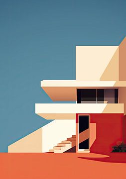 Bauhaus Poster Art Print Design Architecture by Niklas Maximilian