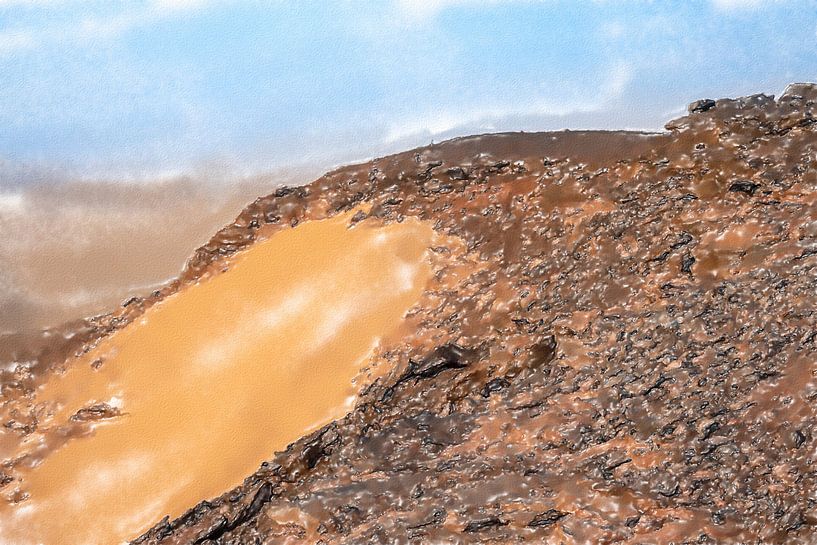 On the holy mountain Jebel Barkal by Frank Heinz