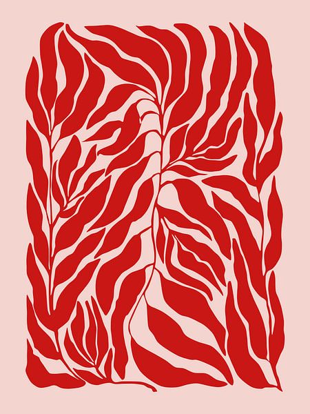 Harmonie de feuilles rouges par Elena Ristova