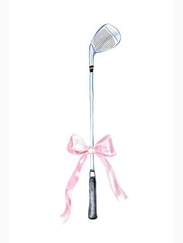 Golf Club Bow by Refugio King
