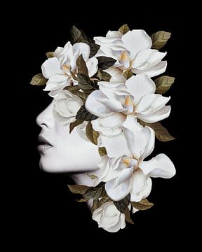 Magnolia Portrait von Marja van den Hurk