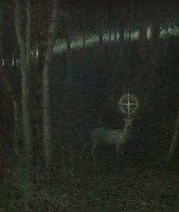 Franz von Stuck - Vision des heiligen Hubertus (1890)