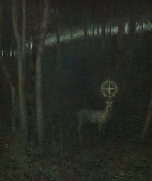 Franz von Stuck - Vision of St Hubert (1890) by Peter Balan