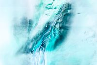 Blau und Türkis Abstrakt