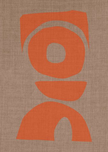 TW living - Linen collection - abstract objects orange