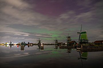 Noorderlicht op de Zaanse Schans 1 van Jeroen de Jongh Fotografie