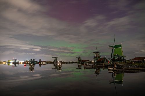 Noorderlicht op de Zaanse Schans 1