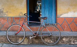 Fahrrad für eine Fassade in Trinidad