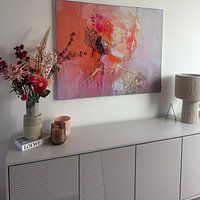 Klantfoto: Portret minimalistisch schilderij van Abstract Schilderij, als ArtFrame