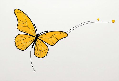 Papillon jaune