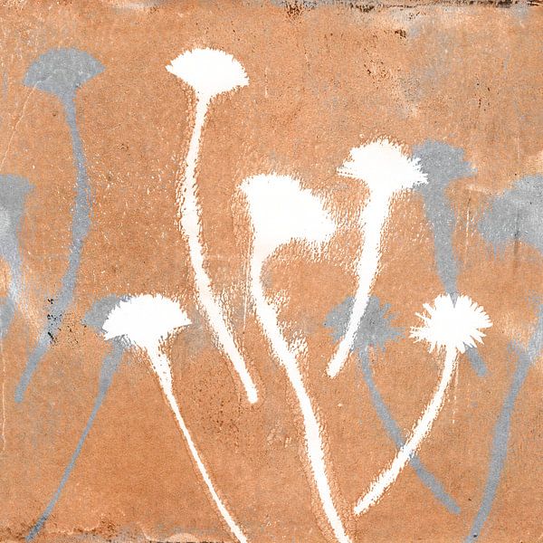 Golden flowers. by Dina Dankers