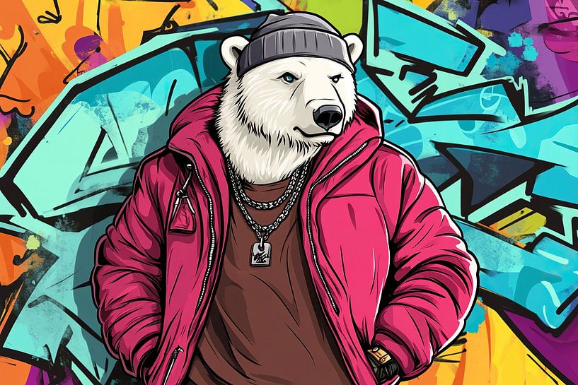 Ours blanc par OMG Art