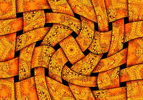 Waving Weaves in Yellow (Gewoven Golven in Geel)