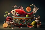Still life 3D by Mr Red Fish by Digitale Schilderijen thumbnail