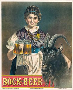 Henry Jerome Schile - Bock Beer, original Bavarian beer girl & bock (1885)