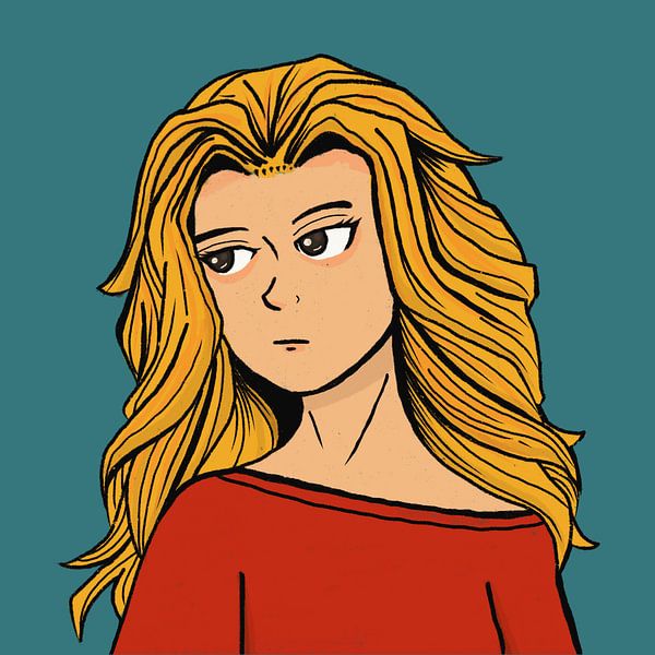 Blondes Mädchen von Radiffa Create