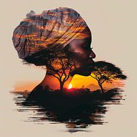 Sfeervol Afrikaanse afbeelding