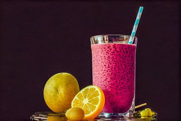 Frucht Cocktail mit Zitronen Illustration von Animaflora PicsStock