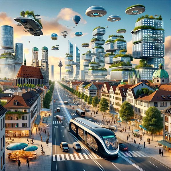 Munich - Villes futuristes par Eric Nagel