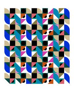 Retro Abstrakt inspiriert von Piet Mondrian II