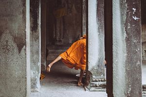 Ein schöner Schnappschuss in einem Tempel in Kambodscha von Karlijne Geudens