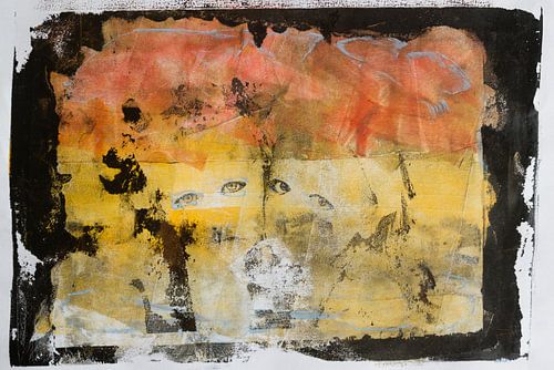 Abstract eyes painting