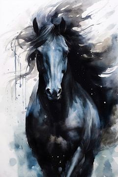 Horse watercolor art 7 #horse