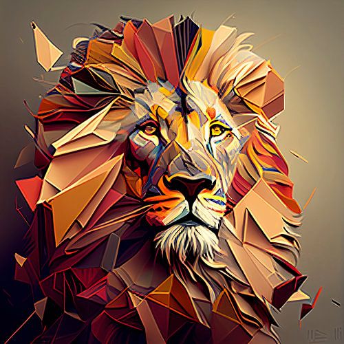 Lion in 3D