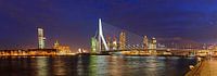 Rotterdam, Erasmusbrug en Kop van Zuid van Sjoerd Mouissie thumbnail