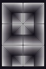 Concentric Square Illusion by Marcio Pontes