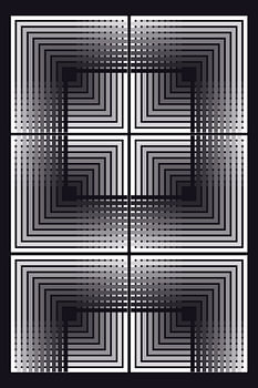 Illusion d'un carré concentrique