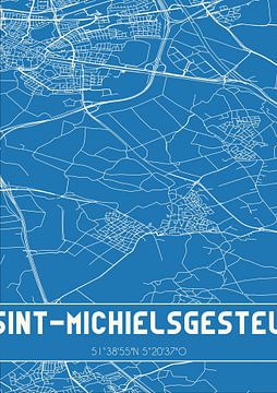 Blueprint | Map | Sint-Michielsgestel (North Brabant) by Rezona