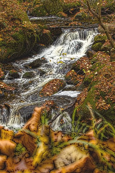 kleiner Wasserfall im malerischen Style von Frank Briske