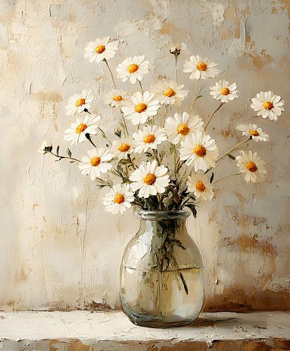 Marguerites en verre