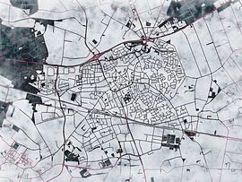 Carte de Deurne avec le style 'White Winter' sur Maporia