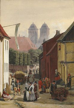 Martinus Rørbye, Ein Markttag in Wiborg, 1831 von Atelier Liesjes