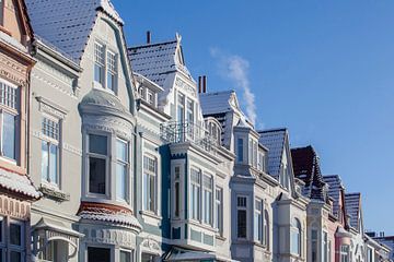 Vieilles maisons de Brême en hiver