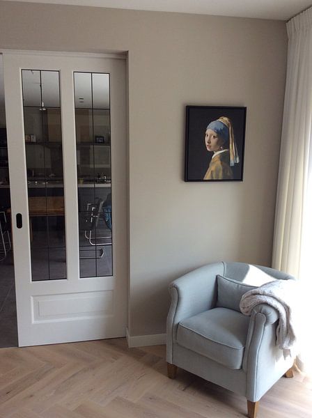Customer photo: Girl with a Pearl Earring - Vermeer painting, on canvas
