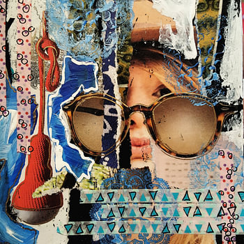 Jetzt, wo ich dich sehe - Collage aus meinem Art Journal