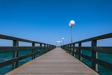 Landing stage on the Baltic Sea by Peter Baier