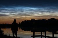 Noctilucent clouds during midsummer night