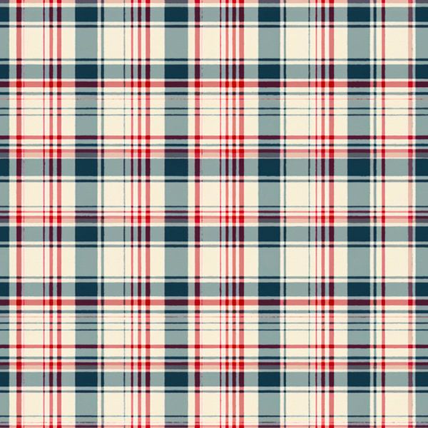 Vintage Plaid # LXVI by Whale & Sons