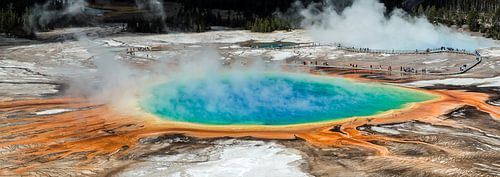Panorama Grand Prismatic Spring, Yellowstone NP (USA)