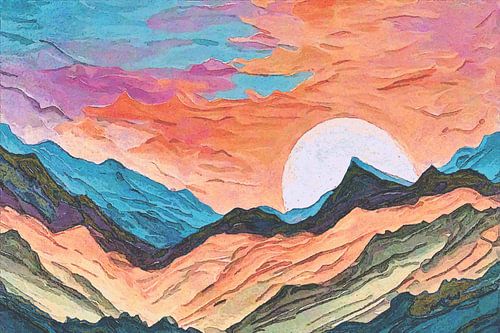 Sunrise in the mountains by Anna Marie de Klerk