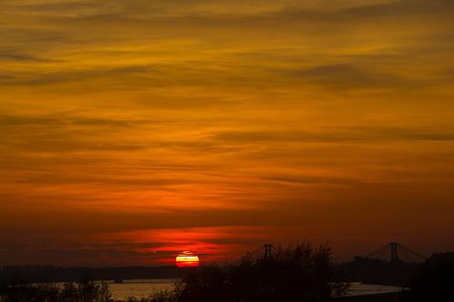 Zonsondergang in de Betuwe