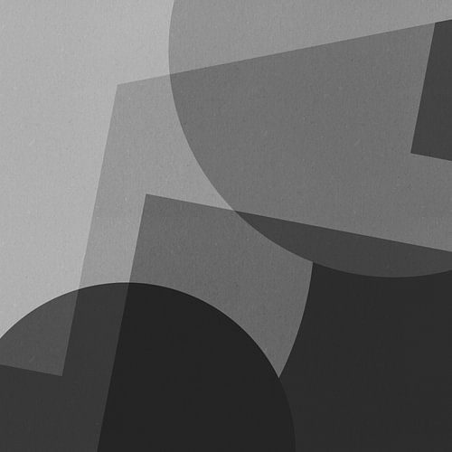 Modern abstract. Geometrische vormen in zwart en wit V